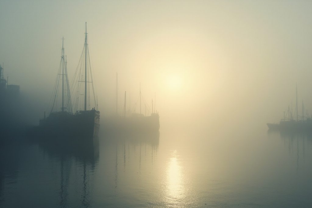 Harbour Fog — AI-generated artwork